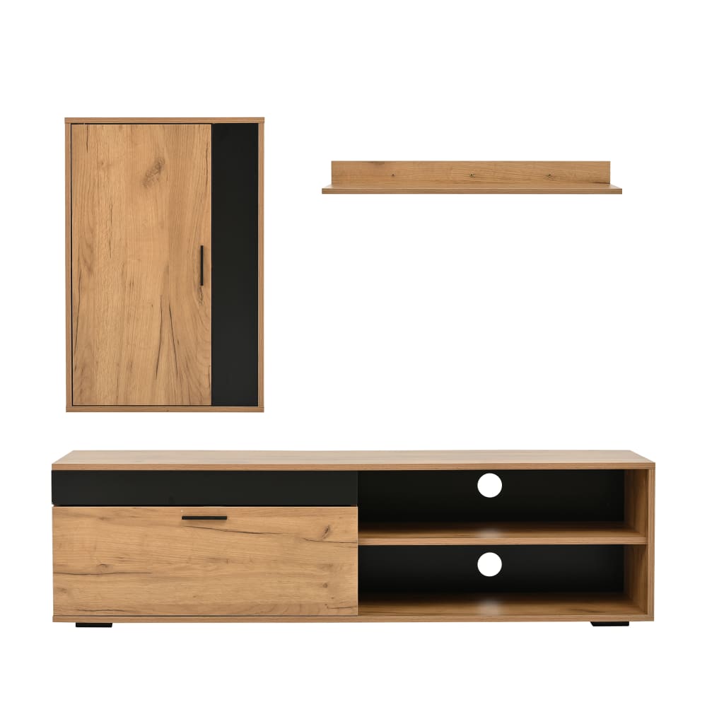 wohnli-moebel-suche-M26017704 Wohnli Möbelsuche - TV-Schrank Set mit Wandschrank und Wandregal