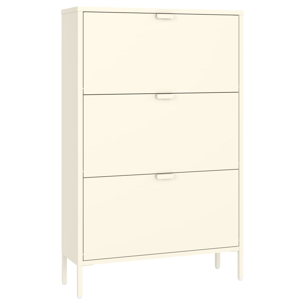 wohnli-moebel-suche-M26018045 Wohnli Möbelsuche - Weißer Metall-Schuhschrank mit 3 Türen