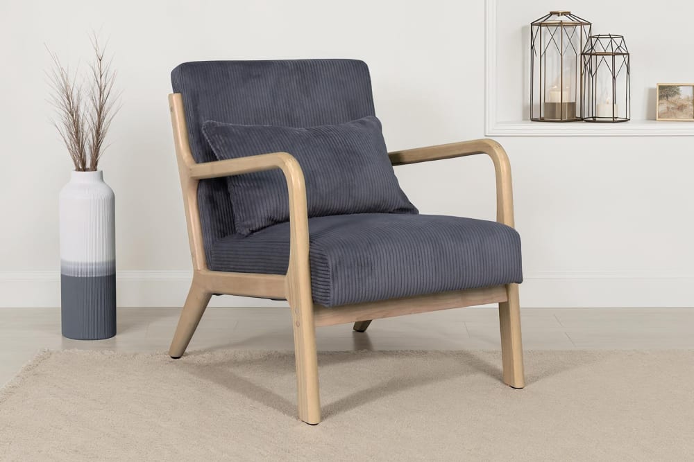 Grob-Cord grau