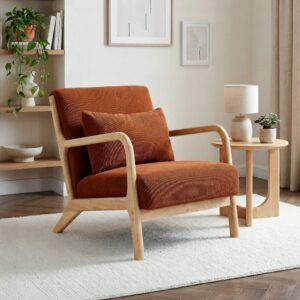 wohnli-moebel-suche-M26019586 Wohnli Möbelsuche - Sessel Cord-Samt mit Holzgestell 65 × 84 × 74 cm