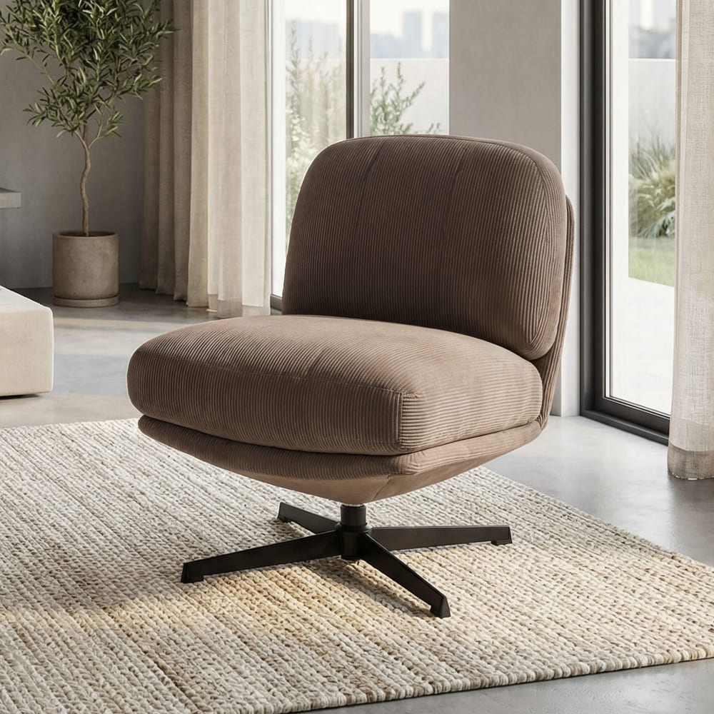 Wohnli Möbelsuche - Drehsessel Cord – 80 x 78 x 67 cm