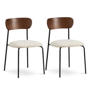 wohnli-moebel-suche-M26019601 Wohnli Möbelsuche - 2er-Set Esszimmerstühle aus Cord Metallbeine 81 x 46 x 50