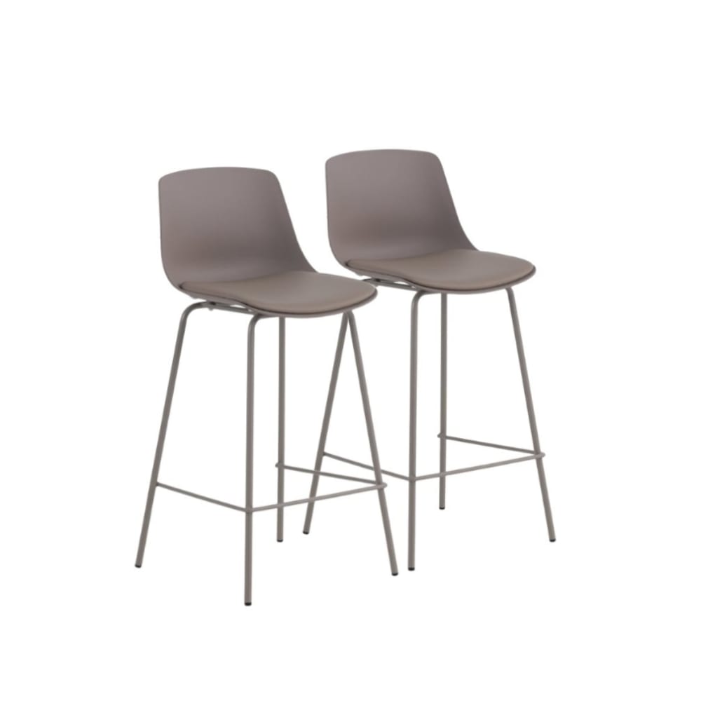 wohnli-moebel-suche-M26019939 Wohnli Möbelsuche - 2er-Set Hocker aus Polypropylen mit gepolstertem Sitz