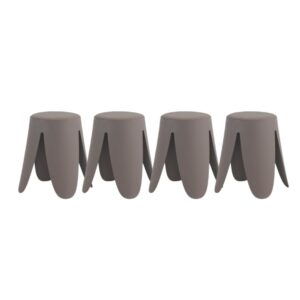 wohnli-moebel-suche-M26019964 Wohnli Möbelsuche - 4er-Set niedrige Hocker aus Polypropylen