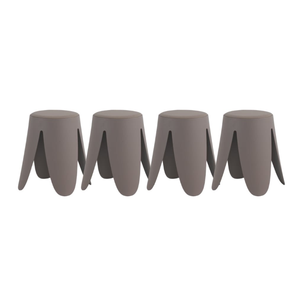 wohnli-moebel-suche-M26019964 Wohnli Möbelsuche - 4er-Set niedrige Hocker aus Polypropylen