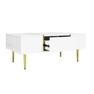 Wohnli Möbelsuche - Couchtisch aus MDF mit 2 Schubladen 100x60x41