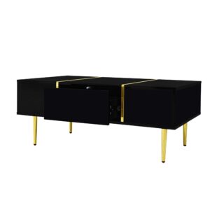 Wohnli Möbelsuche - Couchtisch aus MDF mit 2 Schubladen 100x60x41
