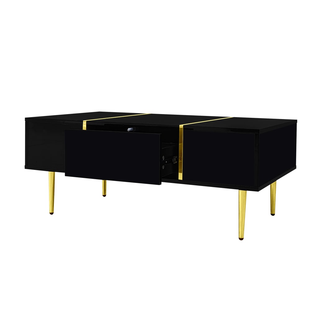 Wohnli Möbelsuche - Couchtisch aus MDF mit 2 Schubladen 100x60x41