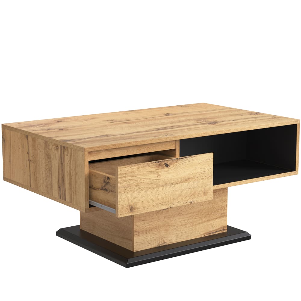 Wohnli Möbelsuche - Couchtisch mit Schublade und Stauraum 100x60x47 cm