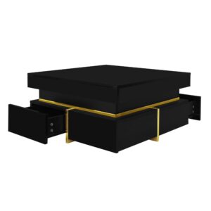 Wohnli Möbelsuche - Couchtisch aus Spanplatte mit 2 Schubladen 70x70x35