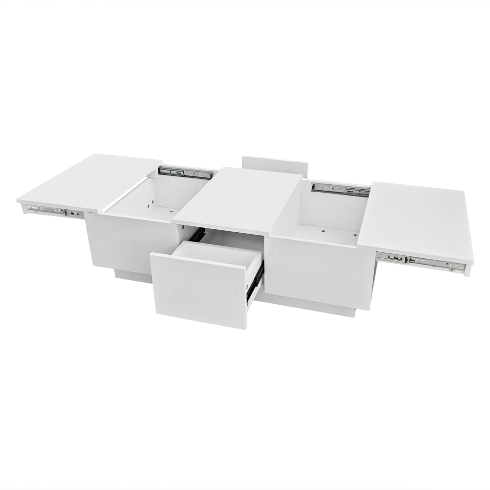 Wohnli Möbelsuche - Couchtisch aus Spanplatte mit Stauraum 100x50x31 cm