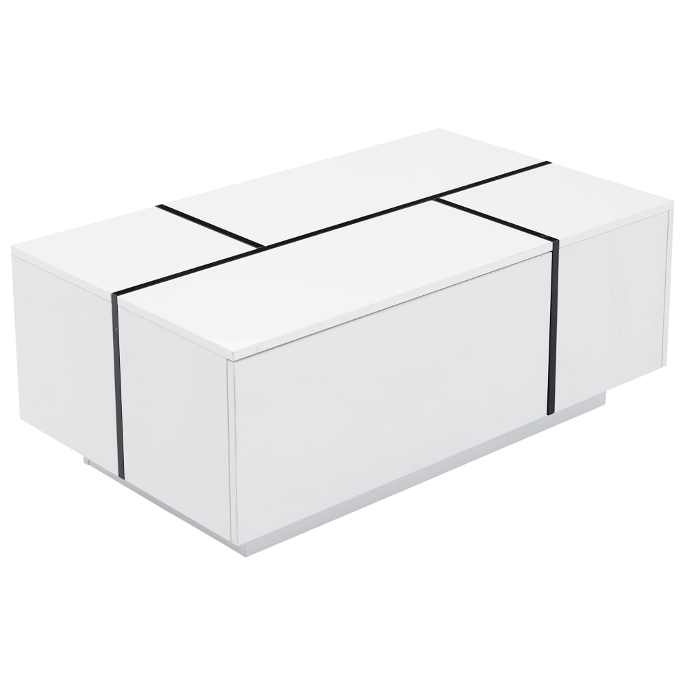 Wohnli Möbelsuche - Couchtisch aus Spanplatte mit 4 Schubladen 100x60x40 cm