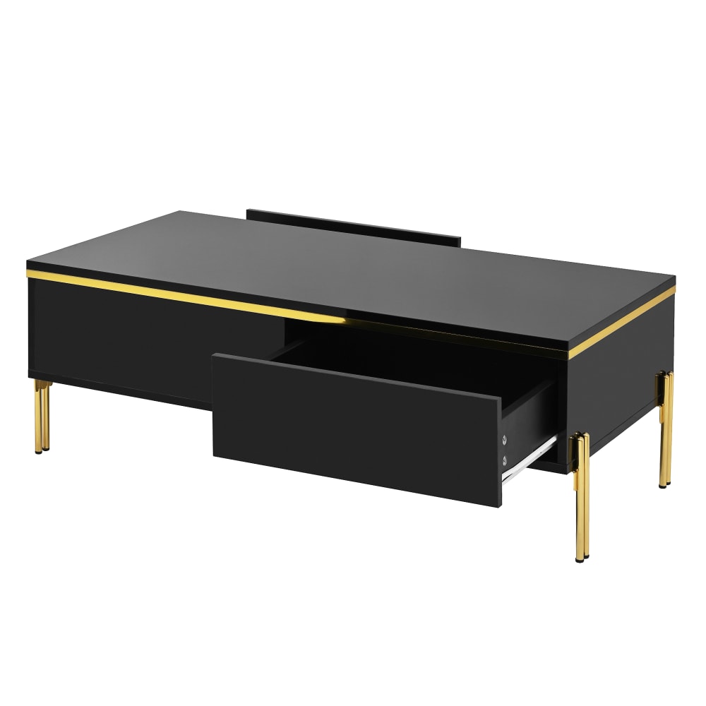 Wohnli Möbelsuche - Couchtisch aus Spanplatte mit Schubladen 100x50x36 cm