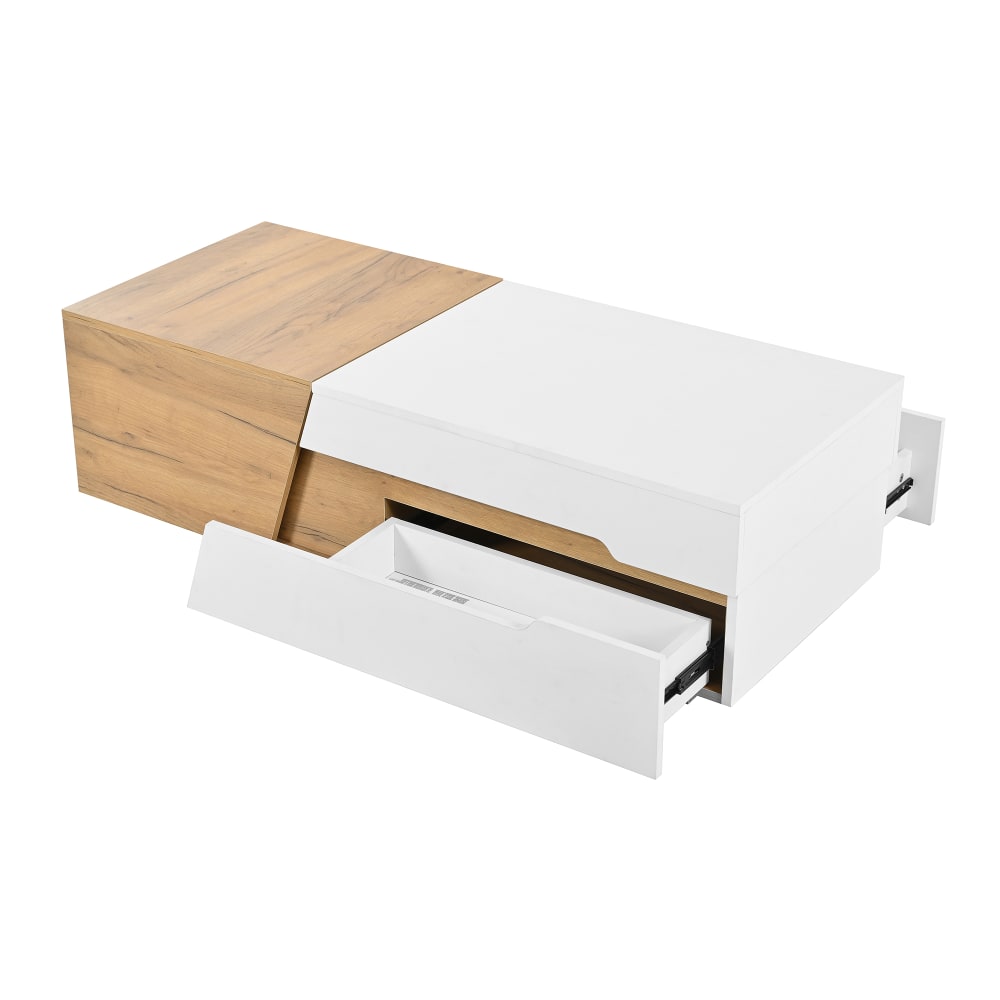 Wohnli Möbelsuche - Couchtisch aus MDF mit Schubladen 120x50x37