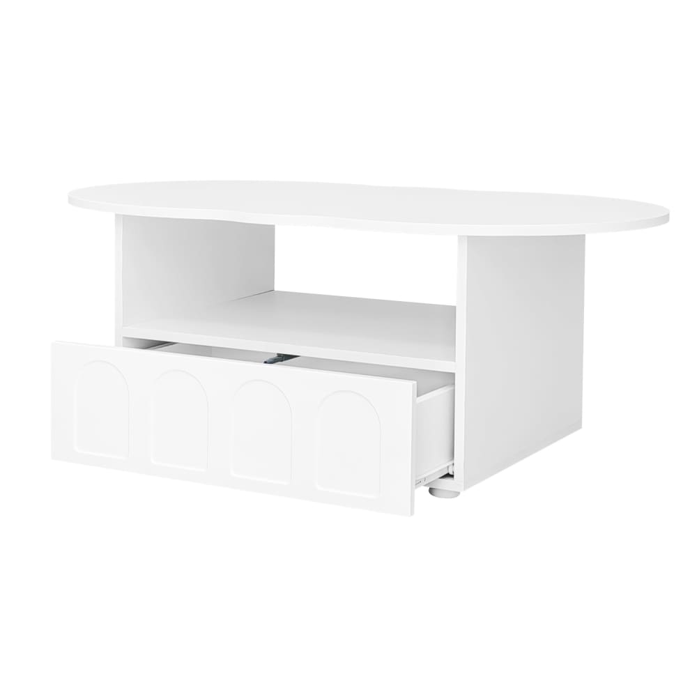 Wohnli Möbelsuche - Couchtisch in Wolkenform und Schublade 100x60x40