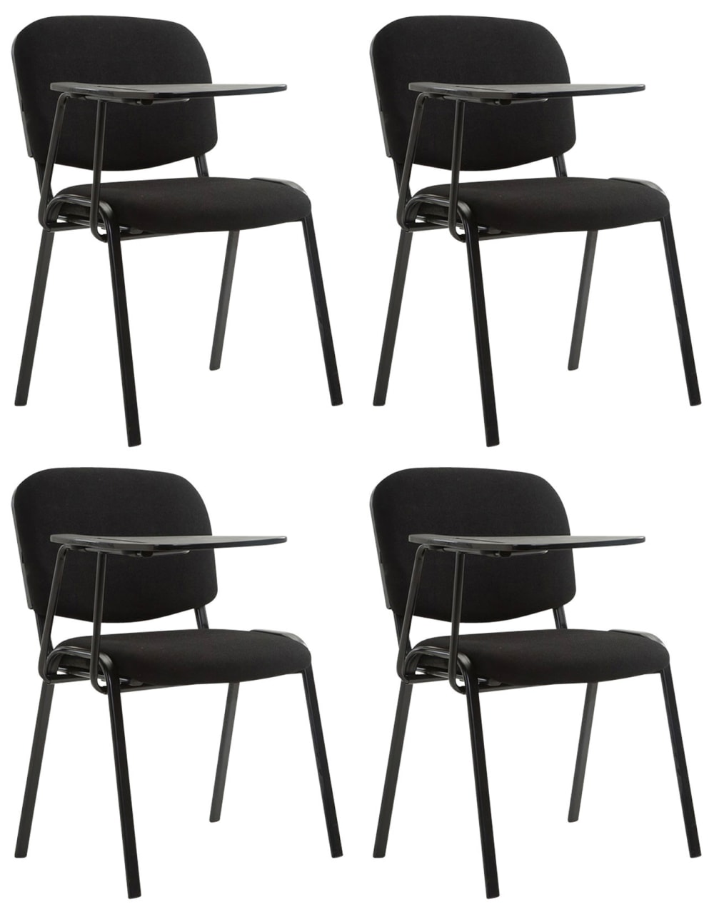 wohnli-moebel-suche-M26022549 Wohnli Möbelsuche - 4er Set Stühle mit Klapptisch und Sitz aus Stoff schwarz