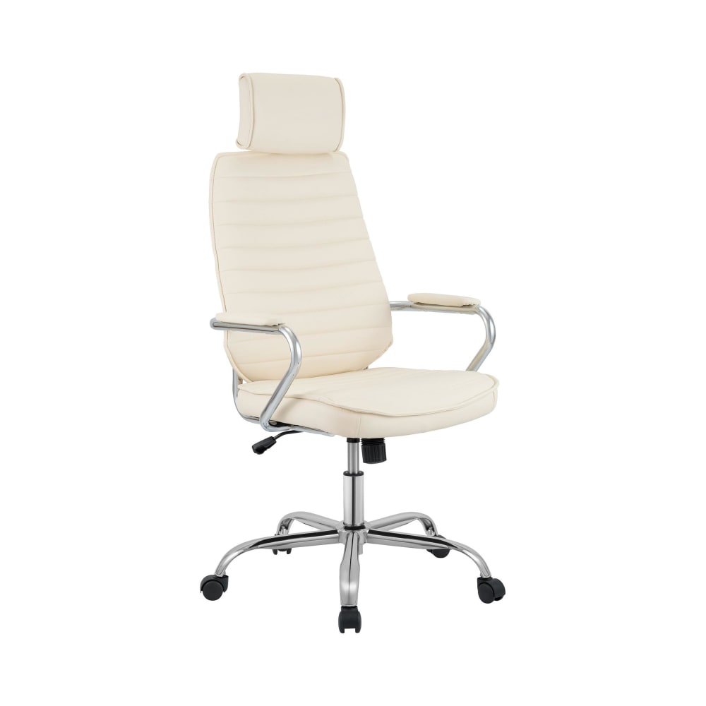 wohnli-moebel-suche-M26022576 Wohnli Möbelsuche - Bürostuhl höhenverstellbar drehbar aus Kunstleder creme