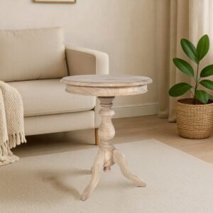 wohnli-moebel-suche-M26022602-1 Beistelltisch aus Holz natura 50x64x50cm Holz Braun CLP Möbel Wohnzimmermöbel Beistelltische