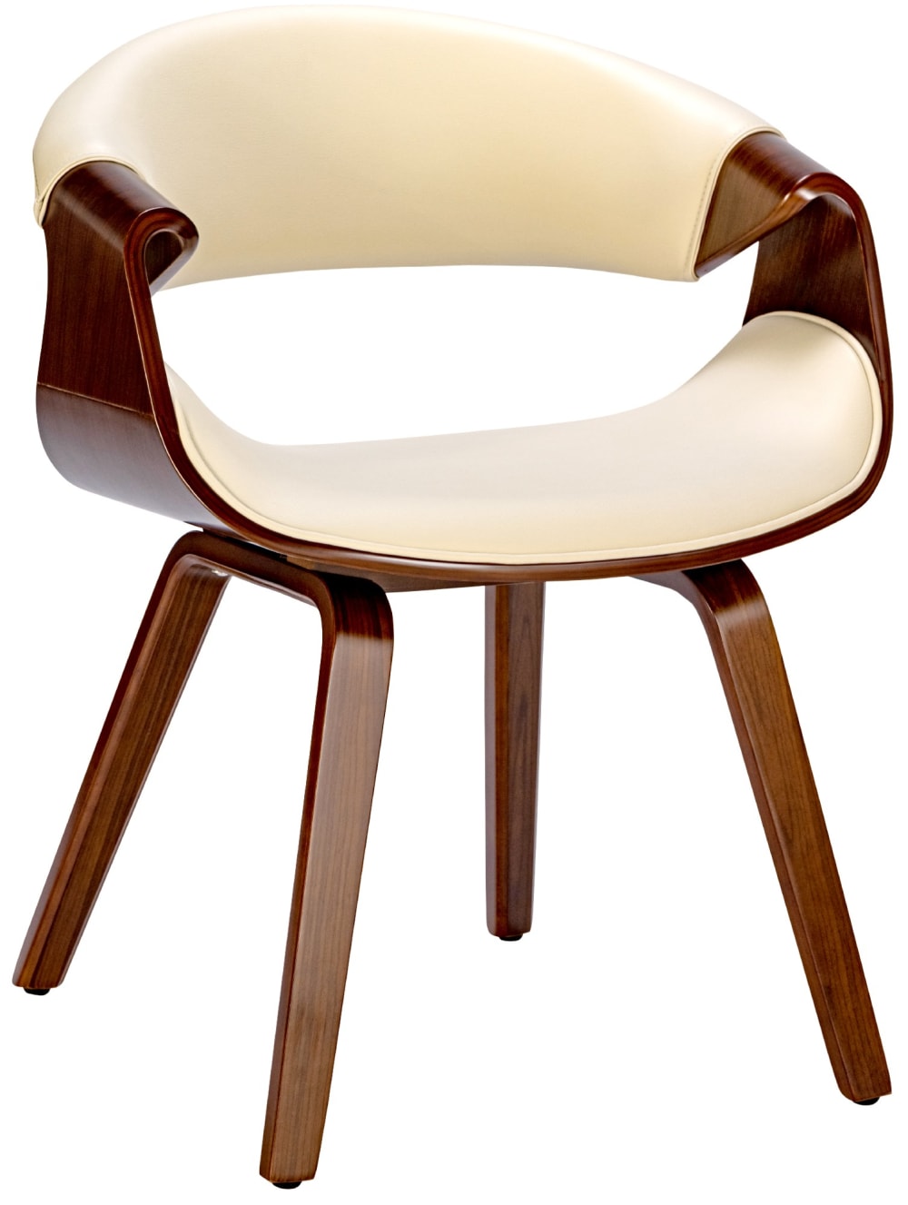 wohnli-moebel-suche-M26022617 Wohnli Möbelsuche - Esszimmerstuhl mit Sitz aus Kunstleder walnuss/creme