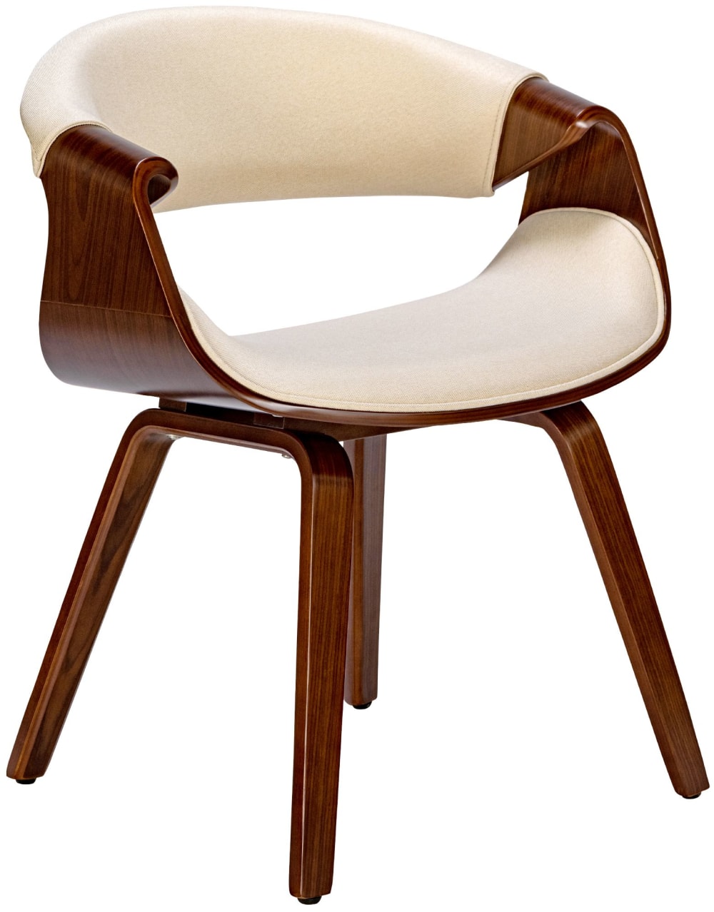 wohnli-moebel-suche-M26022648 Wohnli Möbelsuche - Esszimmerstuhl mit Sitz aus Stoff walnuss/creme