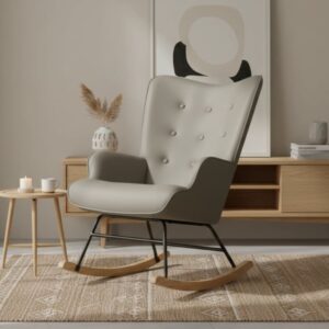 wohnli-moebel-suche-M26022654-1 Schaukelsessel Polyester grau 91x68x85cm 85x91x68cm PES - Polyester Grau MueMue Sofas und Sessel Sessel, Poufs und Fußbänke Sessel