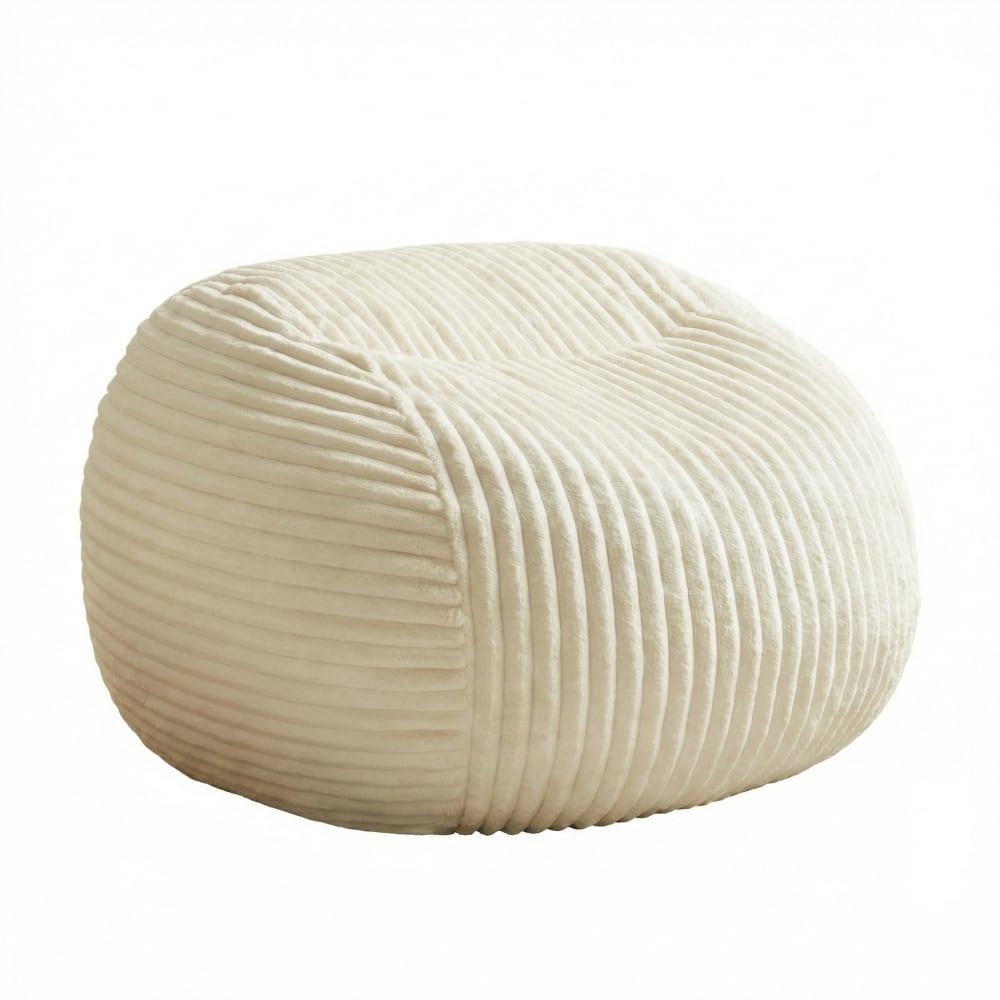 wohnli-moebel-suche-M26022674 Wohnli Möbelsuche - Pouf-Sessel für Erwachsene aus Geripptem Stoff