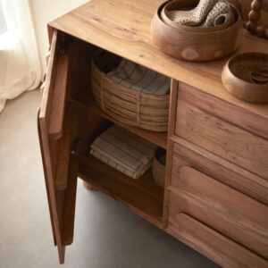 wohnli-moebel-suche-M26022740-1 Aufbewahrungsmöbel aus massivem Akazienholz 120 cm 120x80x46cm Holz Beige Tikamoon Möbel Badezimmermöbel Badezimmerschränke