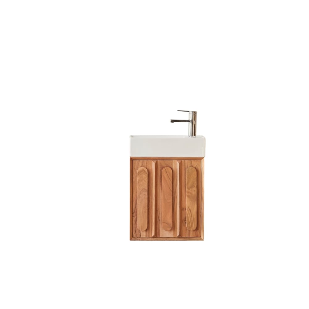 wohnli-moebel-suche-M26022766 Wohnli Möbelsuche - Waschbeckenunterschrank aus massivem Akazienholz und Keramik 40 cm