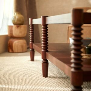 wohnli-moebel-suche-M26022830-1 Couchtisch aus Mindiholz 156x48x81cm Holz Braun Tikamoon Möbel Wohnzimmermöbel Couchtische