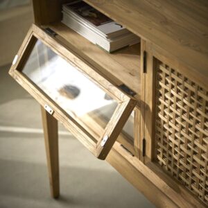 wohnli-moebel-suche-M26022840-1 Anrichte aus massivem Recycling-Teakholz 150 cm 150x100x45cm Holz Beige Tikamoon Möbel Esszimmermöbel Sideboards, Highboards & niedrige Anrichten