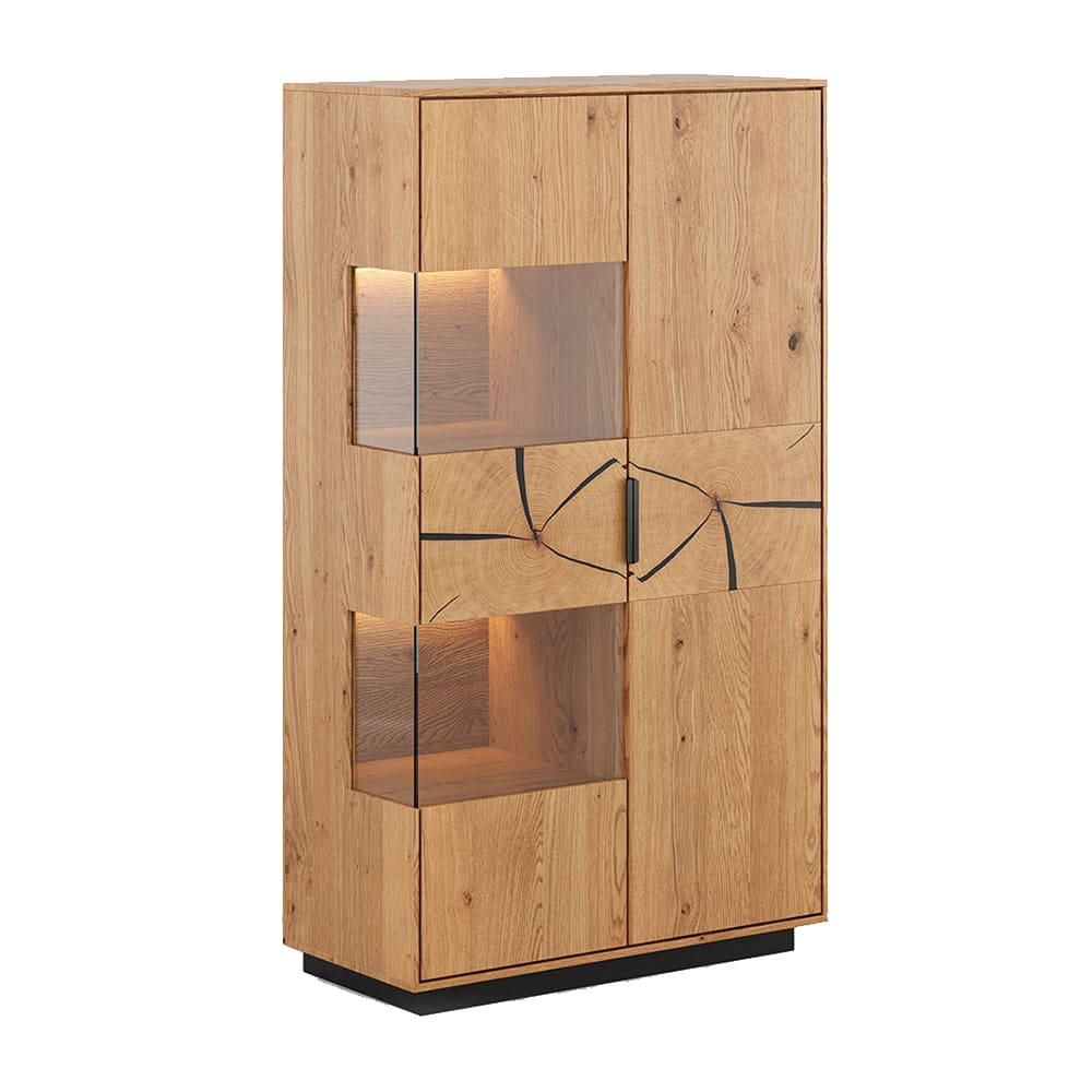 wohnli-moebel-suche-M26022865 Wohnli Möbelsuche - Vitrine mit Glastür aus Massivholz 83x39x147cm