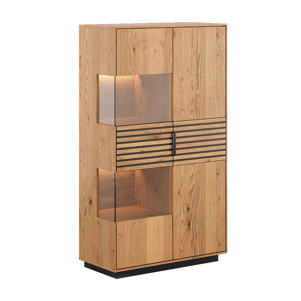wohnli-moebel-suche-M26022875 Wohnli Möbelsuche - Vitrine mit Glastür aus Massivholz 83x39x147cm