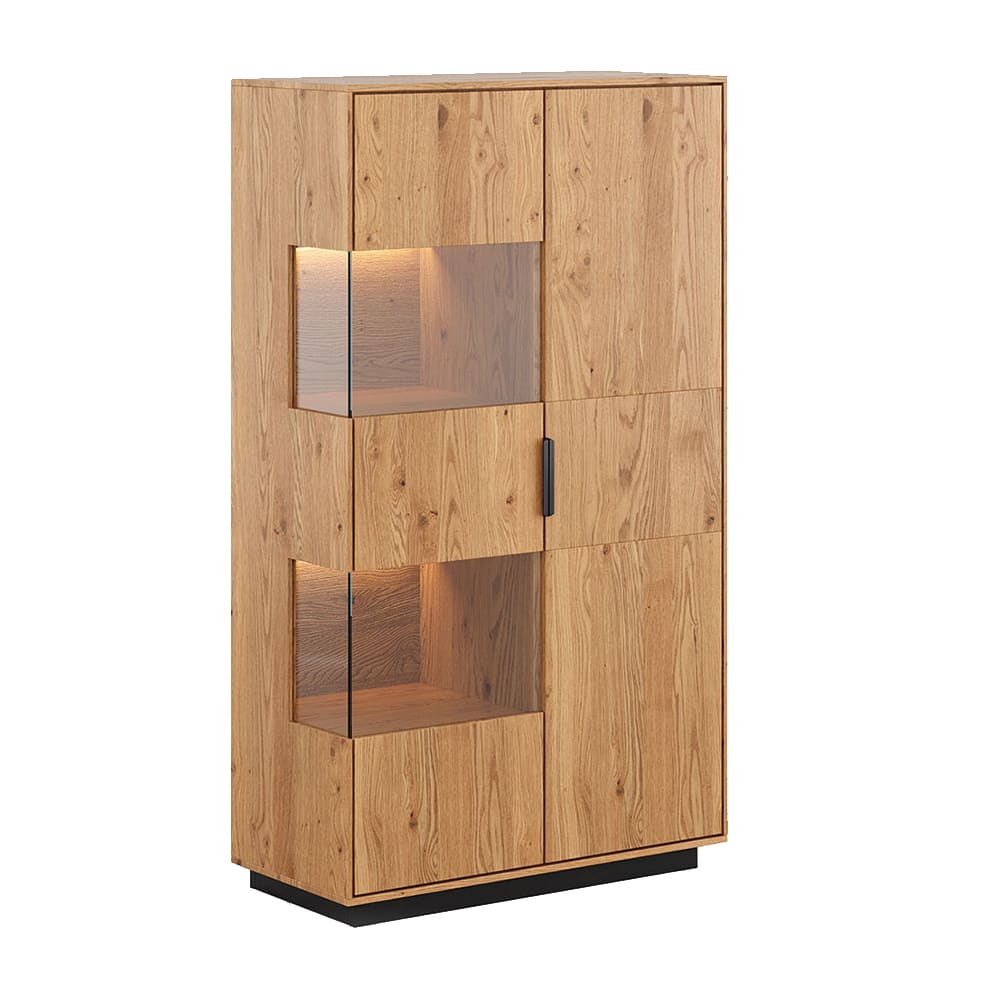 wohnli-moebel-suche-M26022886 Wohnli Möbelsuche - Vitrine mit Glastür aus Massivholz 83x39x147cm