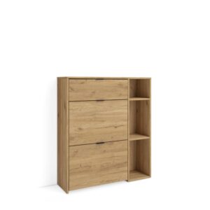 wohnli-moebel-suche-M26022963 Wohnli Möbelsuche - Schuhschrank Holzeffekt Eiche 90x27x102cm