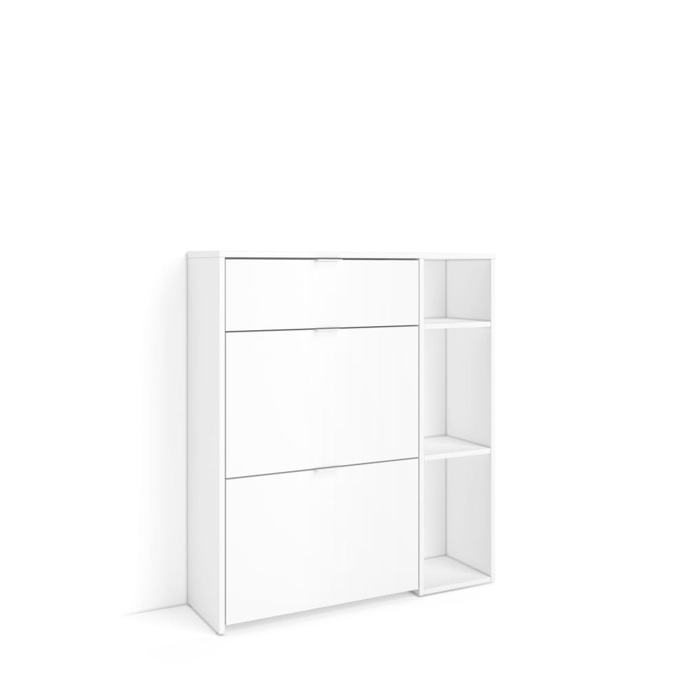 wohnli-moebel-suche-M26022982 Wohnli Möbelsuche - Schuhschrank Holzeffekt Weiß 90x27x102cm