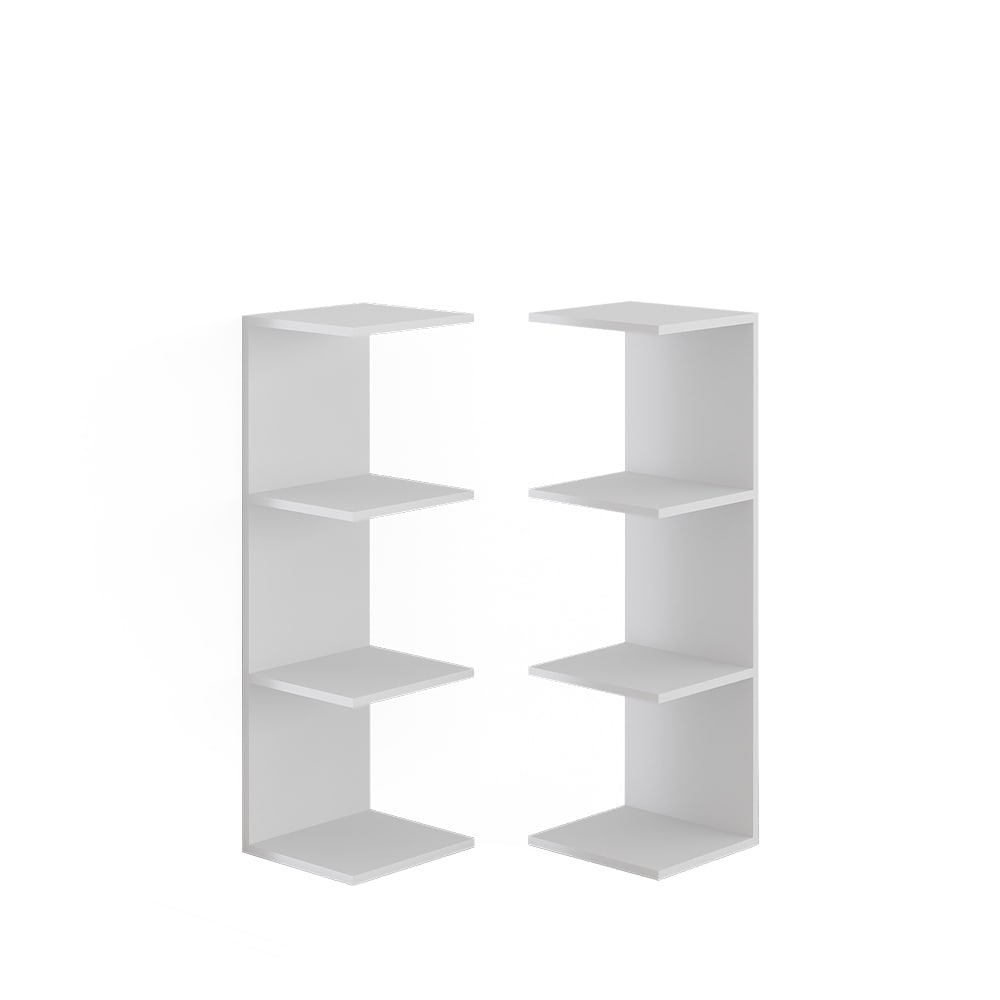Wohnli Möbelsuche - Wandregal 2er Set Weiß 30x95cm