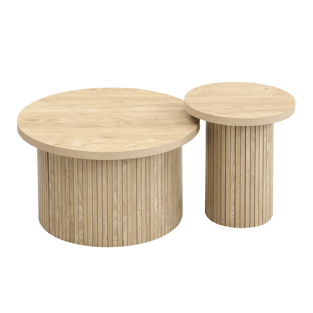 wohnli-moebel-suche-M26023082 Wohnli Möbelsuche - Couchtisch-Set aus MDF platzsparend 66x66x40 cm