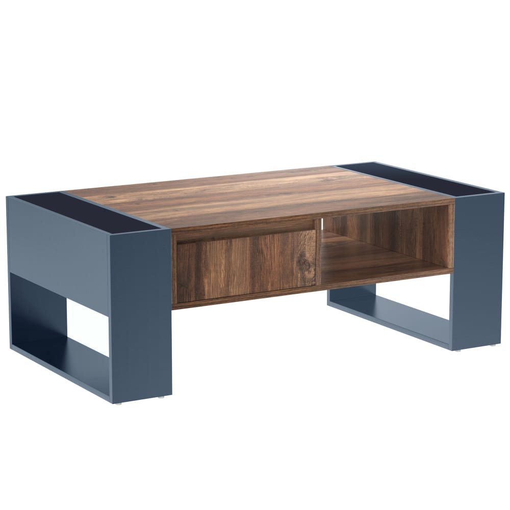 Wohnli Möbelsuche - Couchtisch mit Schublade und Stauraum 111x60x40 cm