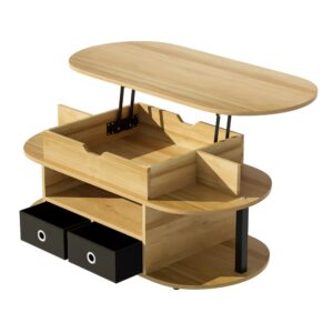 Wohnli Möbelsuche - Couchtisch mit Hebefunktion und Stauraum 105x50x45/60 cm