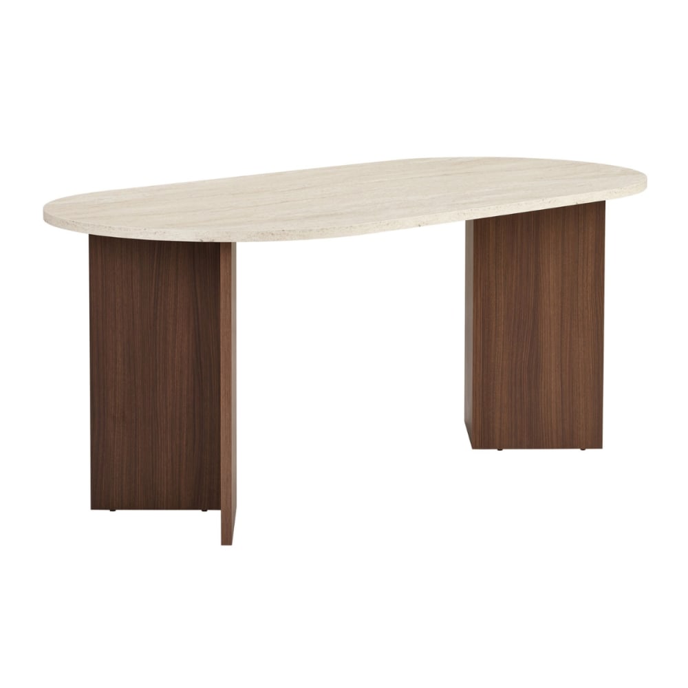 wohnli-moebel-suche-M26023189 Wohnli Möbelsuche - Esstisch mit abgerundeten Kanten L180 cm - Travertindekor
