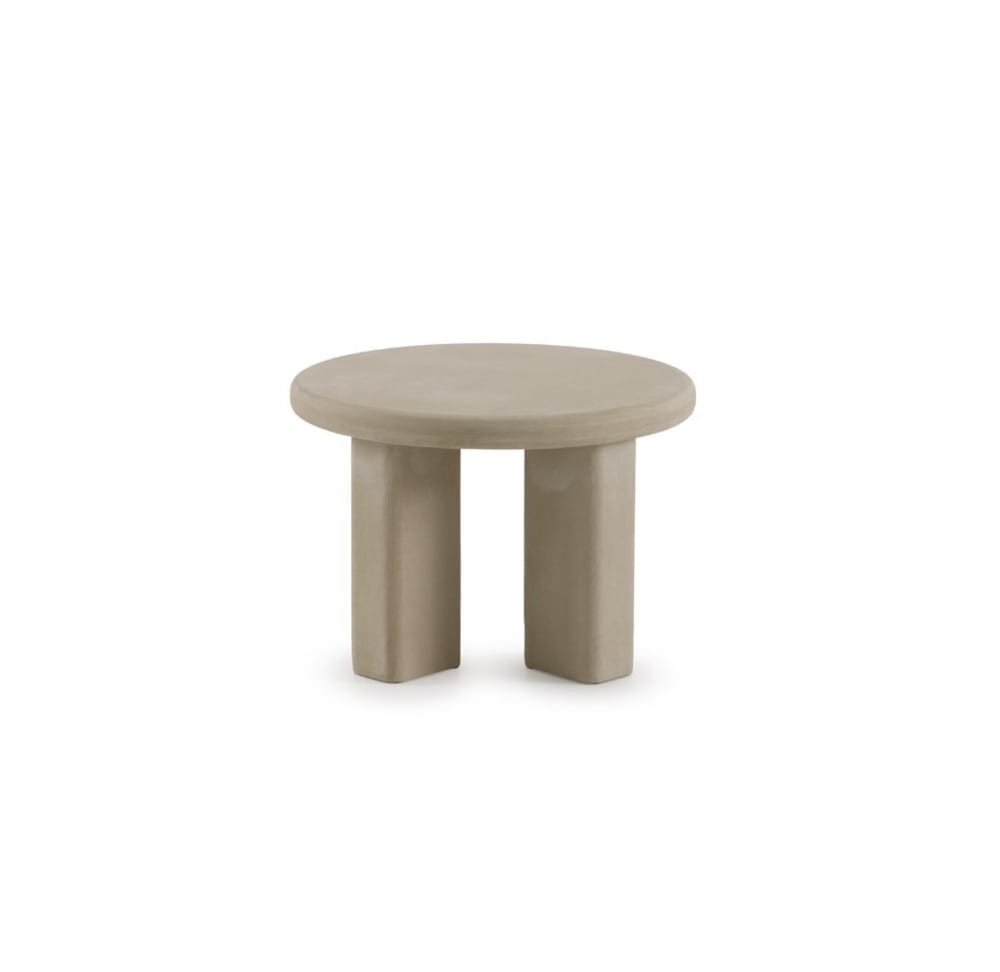 wohnli-moebel-suche-M26023265 Wohnli Möbelsuche - Couchtisch 60 Durchmesser aus sandfarbenem Polyresin