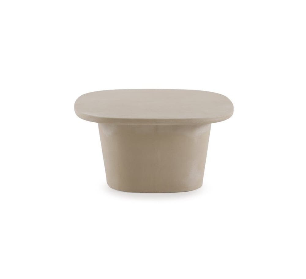 wohnli-moebel-suche-M26023268 Wohnli Möbelsuche - Couchtisch 80 x 80 aus sandfarbenem Polyresin-Zement