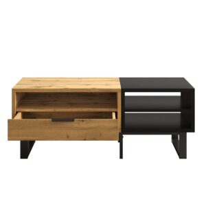 Wohnli Möbelsuche - Couchtisch mit Fächern und Schublade 100x50x40 cm