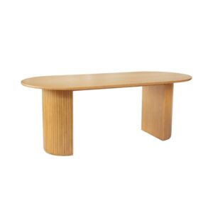 wohnli-moebel-suche-M26024047 Wohnli Möbelsuche - Ovaler Esstisch 200 cm Heveaholz und Eichenfurnier 6-8 Personen