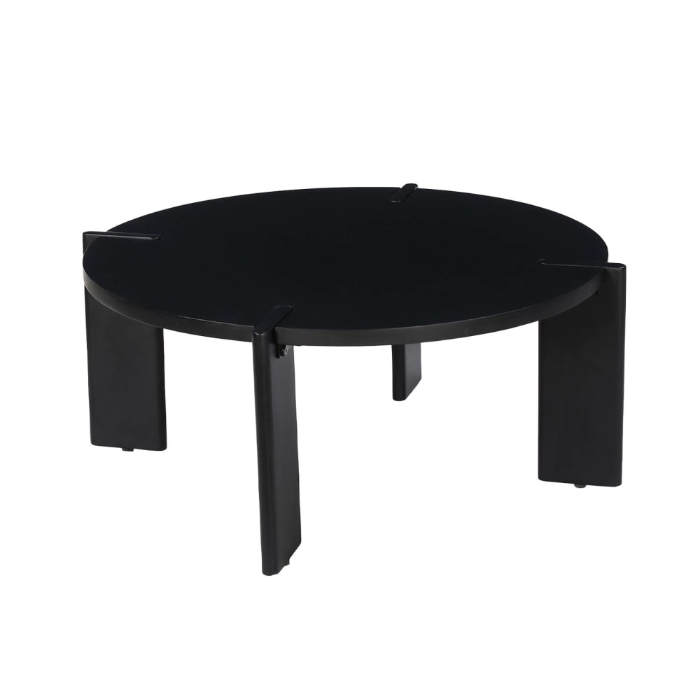 wohnli-moebel-suche-M26024090 Wohnli Möbelsuche - Runder Couchtisch aus massivem Mangoholz schwarz