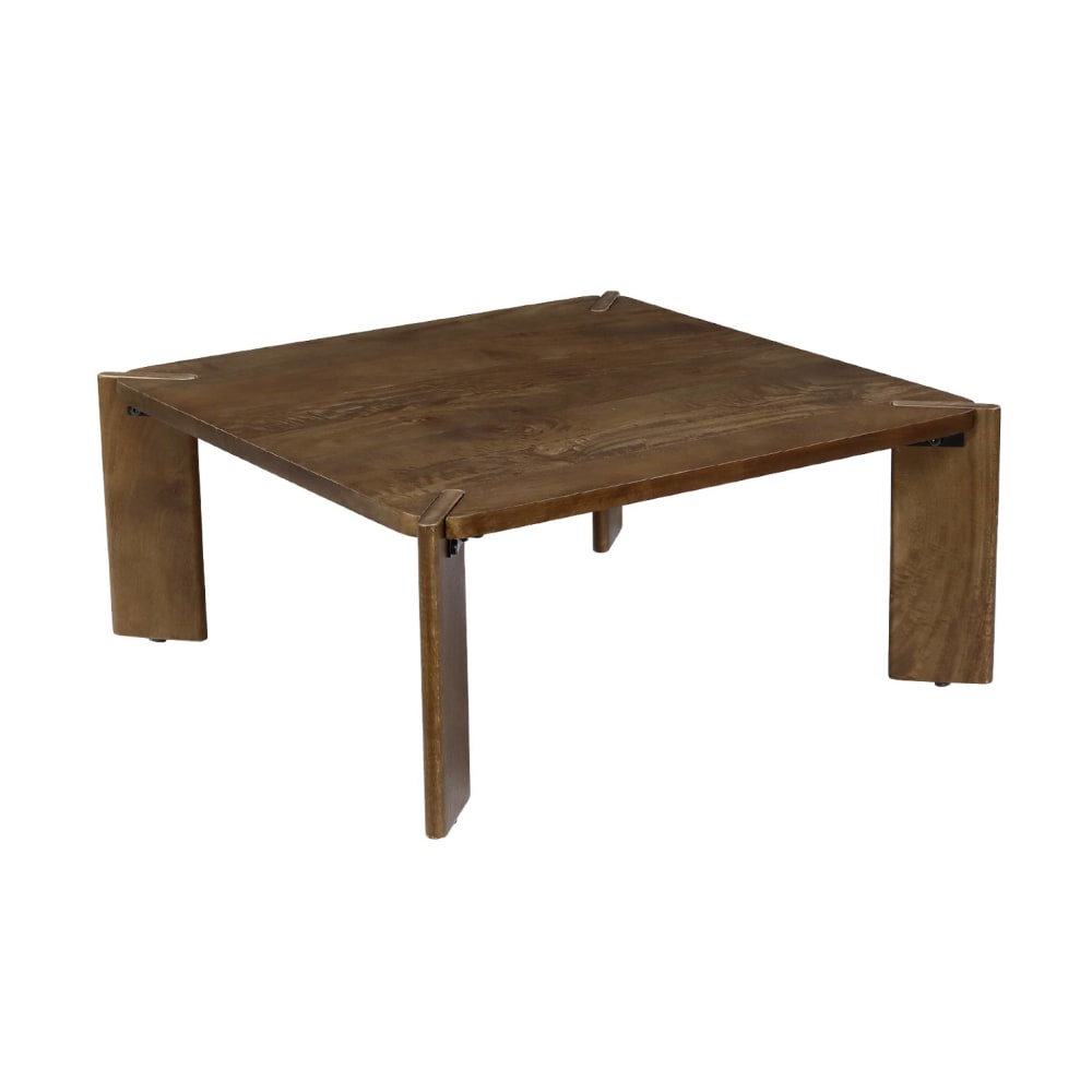 Wohnli Möbelsuche - Quadratischer Couchtisch Massivholz nussbaumfarben