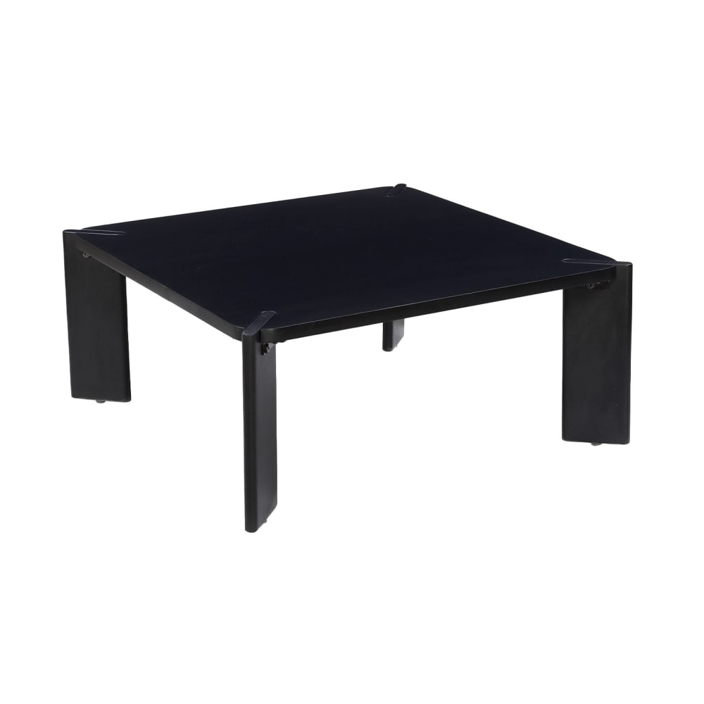 Wohnli Möbelsuche - Quadratischer Couchtisch Massivholz schwarz