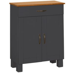 wohnli-moebel-suche-M26024358 Wohnli Möbelsuche - Waschbeckenunterschrank mit 2 Türen 1 Schublade aus Kiefer Anthrazit