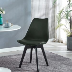 wohnli-moebel-suche-M26024565-1 Esszimmerstuhl aus Holz und Polypropylen Schwarz 53x84x49cm Harz Schwarz Nordlys Möbel Esszimmermöbel Stühle