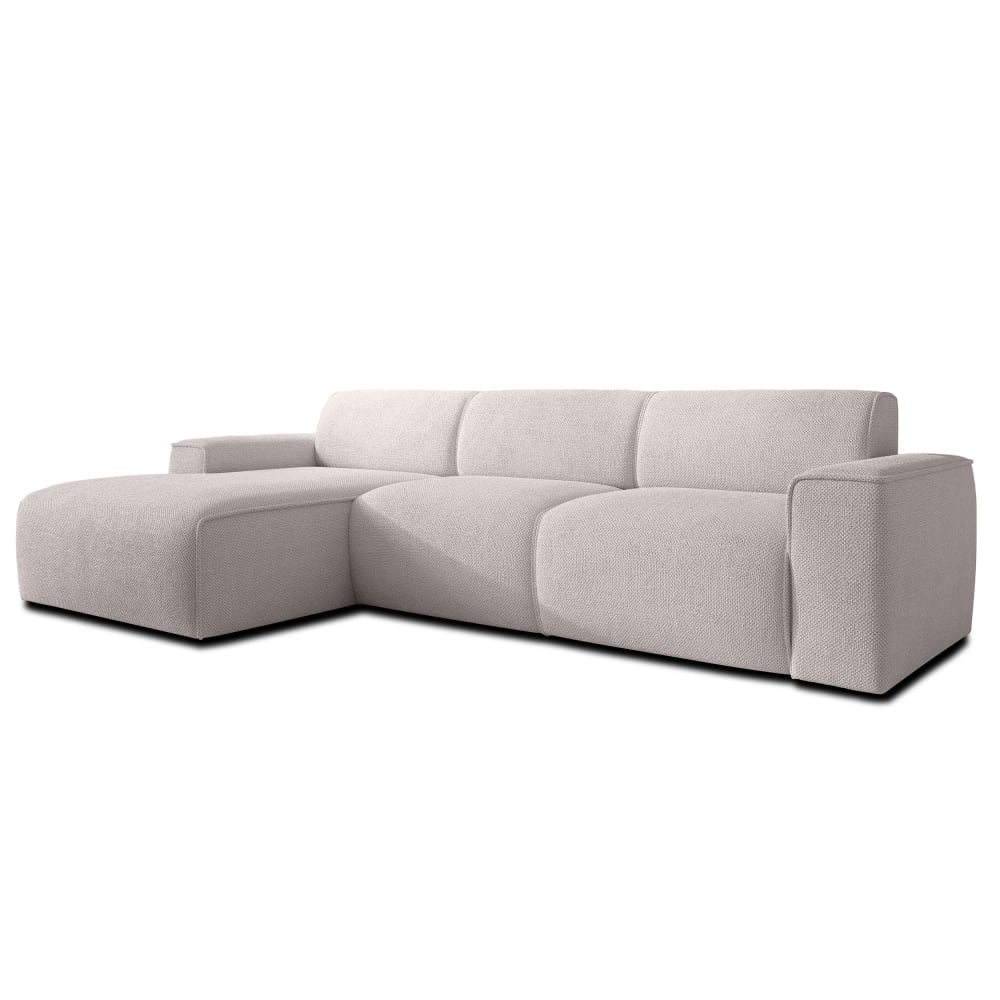Wohnli Möbelsuche - 4-Sitzer Ecksofa links aus Strukturstoff